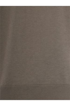 T-shirt in maglia di seta e cotone verde PAOLO PECORA | A010F2005326